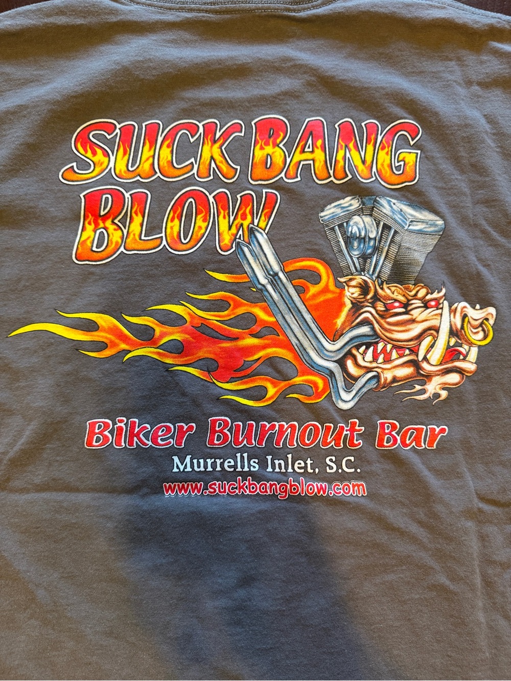 Suck Bang Blow South Carolina Biker Bar Motorcycle T-shirt XL